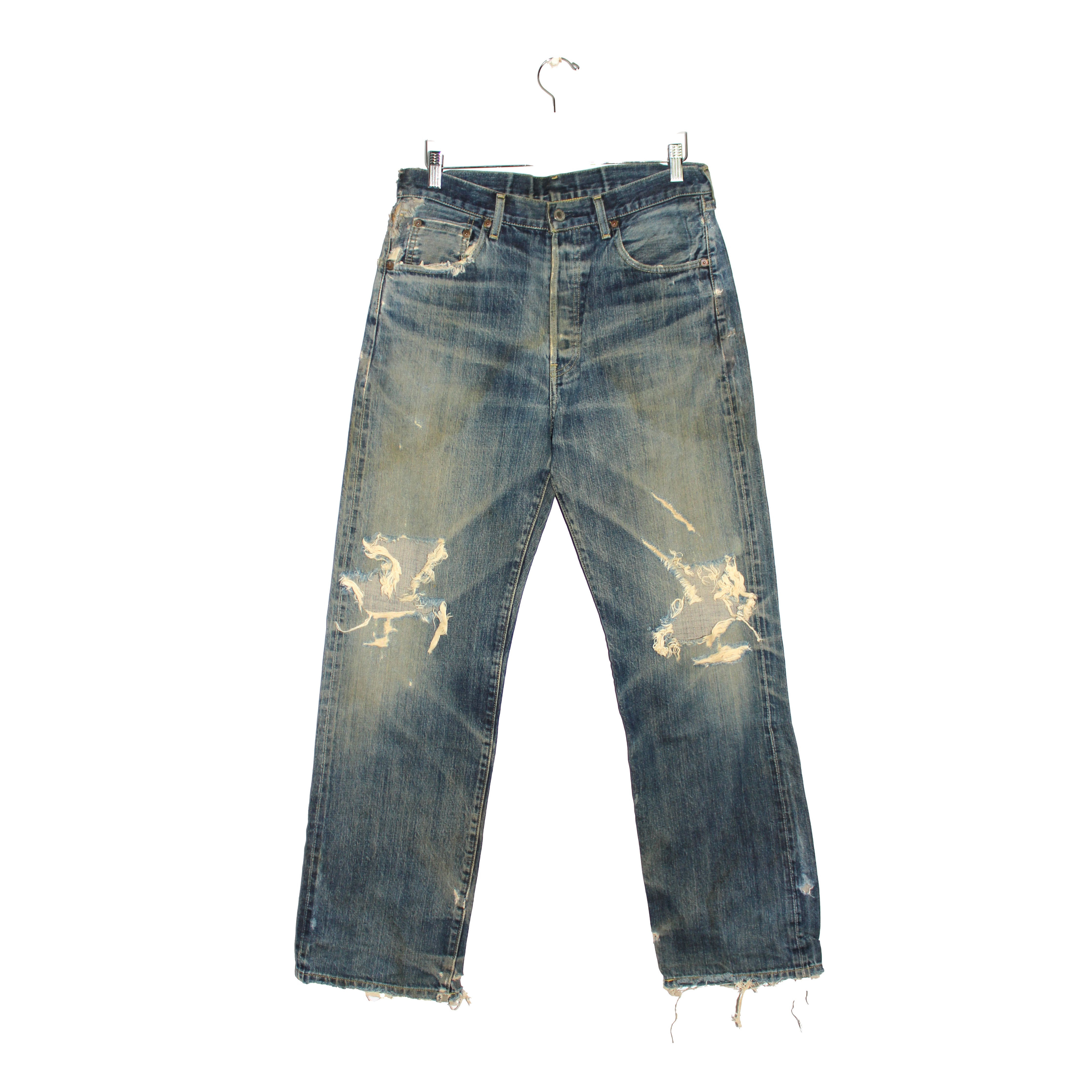 hale Perfekt blæk Levi's 503B XX Selvedge Distressed Denim Jeans – Paradise Found NYC